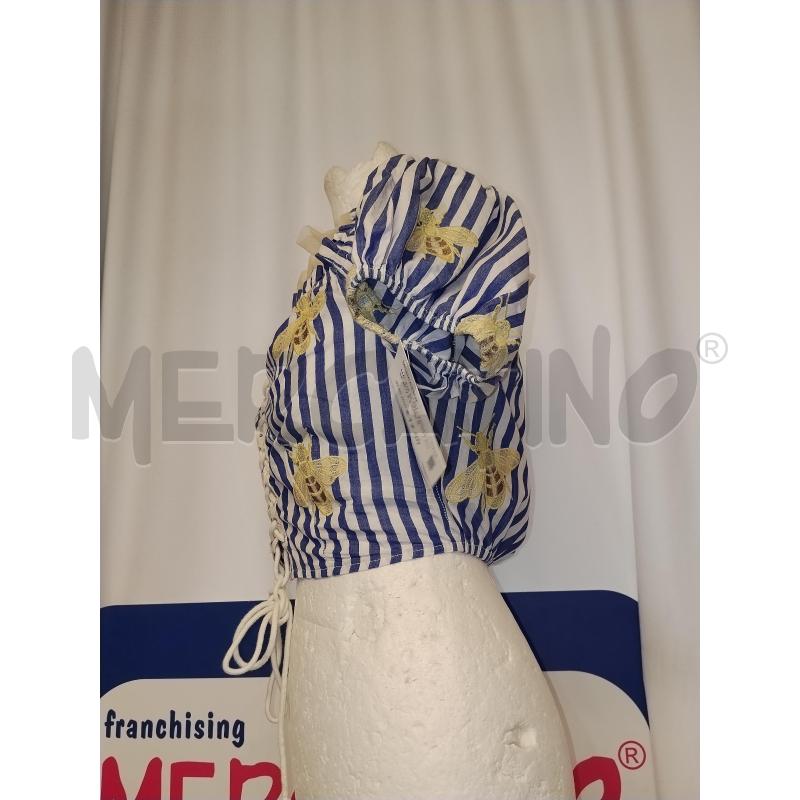 MAGLIA DONNA DENNY ROSE BLU A RIGHE BIANCA  | Mercatino dell'Usato Catania stazione centrale 2