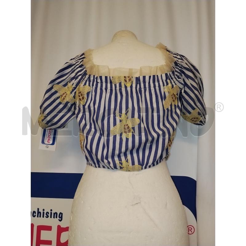 MAGLIA DONNA DENNY ROSE BLU A RIGHE BIANCA  | Mercatino dell'Usato Catania stazione centrale 3