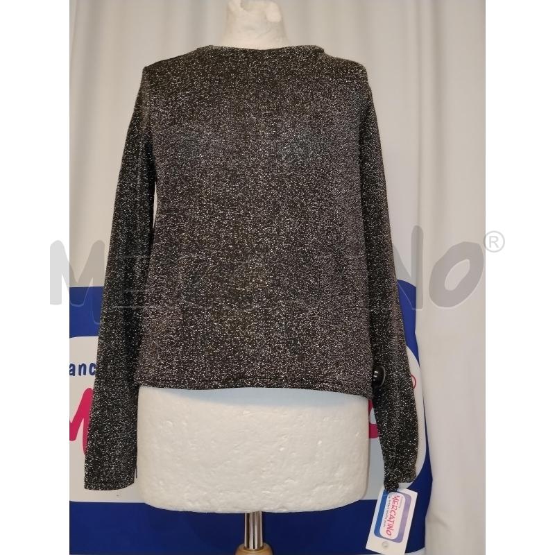 MAGLIA DONNA DIVIDED NERA LAMINATA  | Mercatino dell'Usato Catania stazione centrale 1