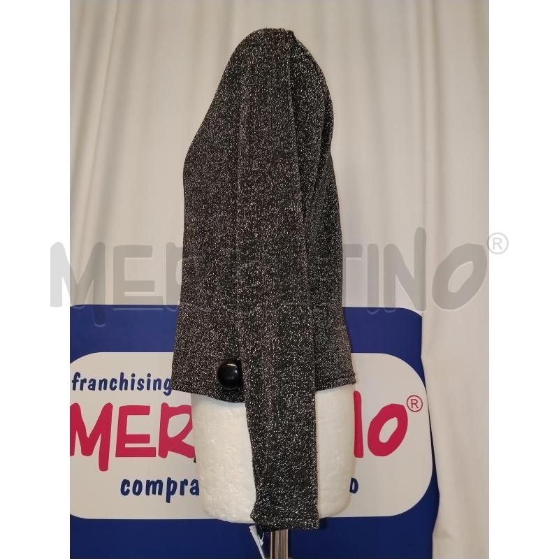 MAGLIA DONNA DIVIDED NERA LAMINATA  | Mercatino dell'Usato Catania stazione centrale 2