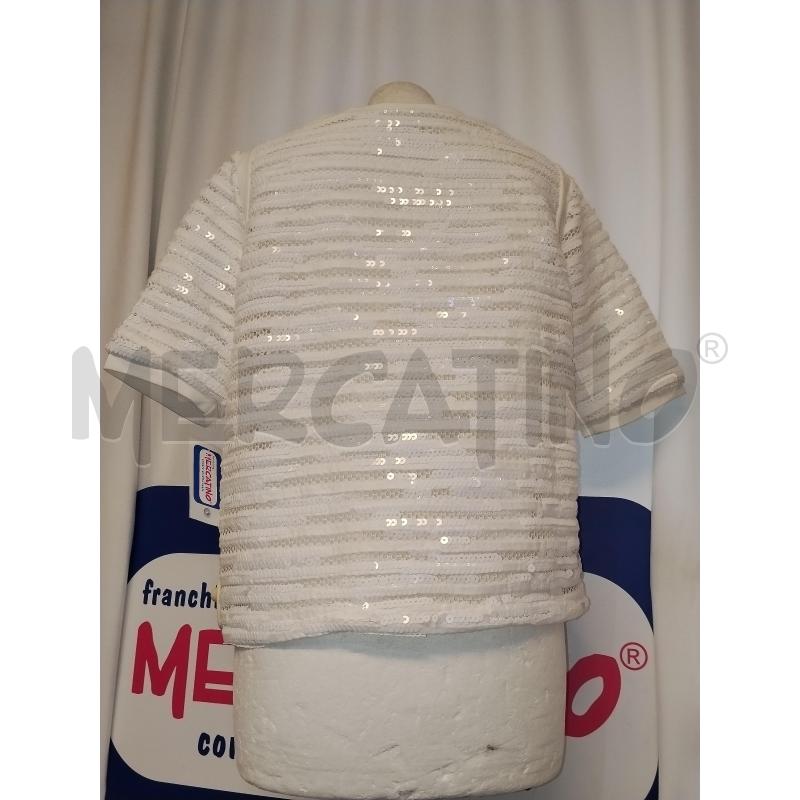 MAGLIA DONNA DIXIE BIANCA PAILLETTS  | Mercatino dell'Usato Catania stazione centrale 3