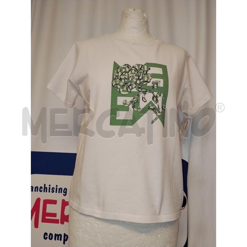 MAGLIA DONNA EMMA MARELLA BIANCA CON STAMPA FIORE | Mercatino dell'Usato Catania stazione centrale 1