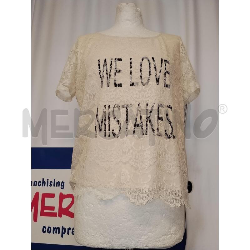 MAGLIA DONNA GUESS BEIGE CON SCRITTA | Mercatino dell'Usato Catania stazione centrale 1