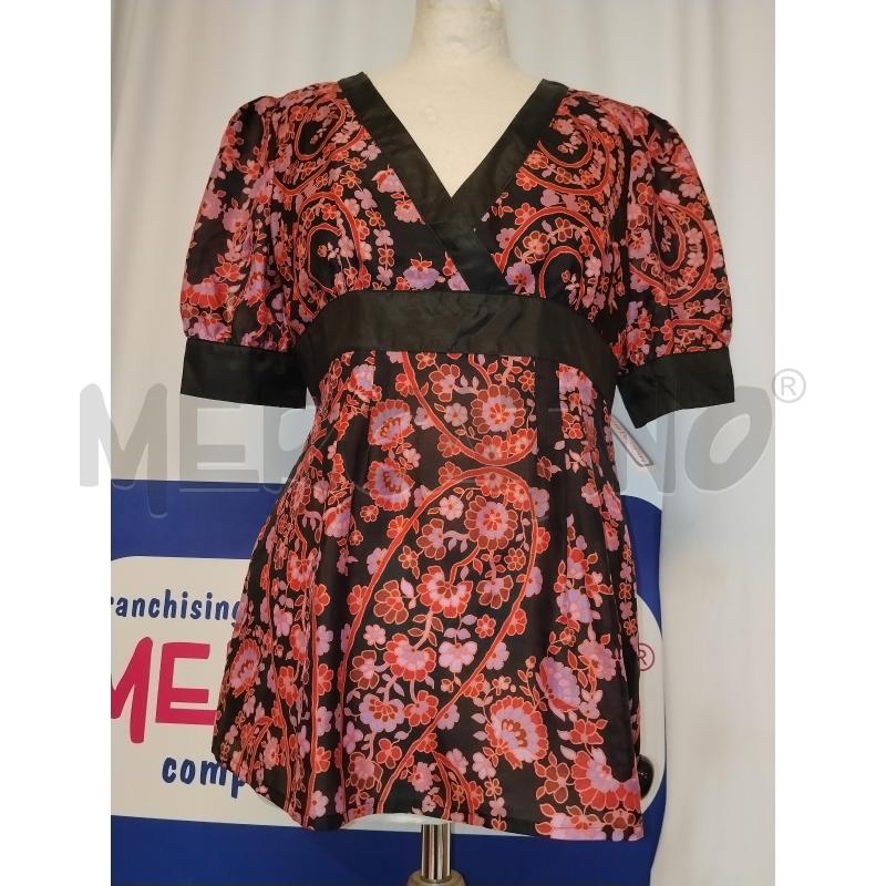 MAGLIA DONNA INTREND  NERO A FIORI  | Mercatino dell'Usato Catania stazione centrale 1