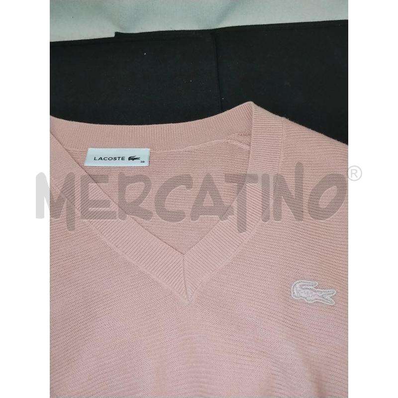 MAGLIA DONNA LACOSTE ROSA | Mercatino dell'Usato Catania stazione centrale 4