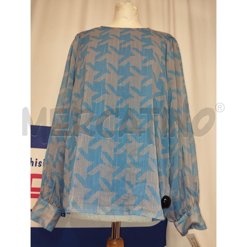 MAGLIA DONNA LE SARTE DEL SOLE AZZURRA A FANTASIA  | Mercatino dell'Usato Catania stazione centrale 1
