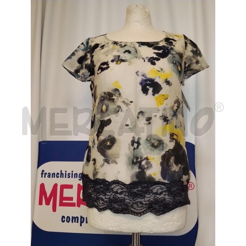 MAGLIA DONNA LIU.JO  GRIGIA A FIORI A FANTASIA  | Mercatino dell'Usato Catania stazione centrale 1