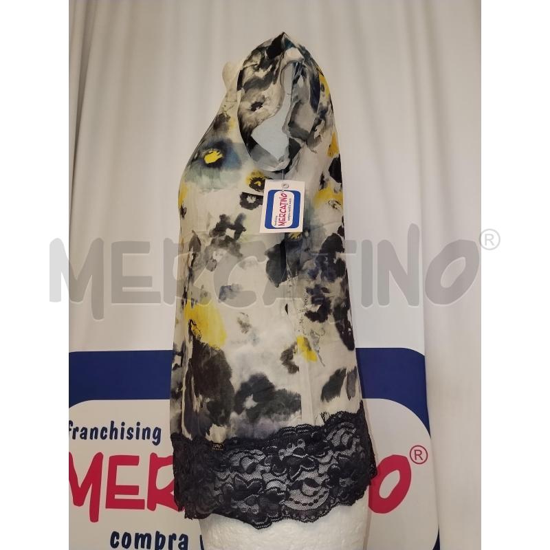 MAGLIA DONNA LIU.JO  GRIGIA A FIORI A FANTASIA  | Mercatino dell'Usato Catania stazione centrale 2