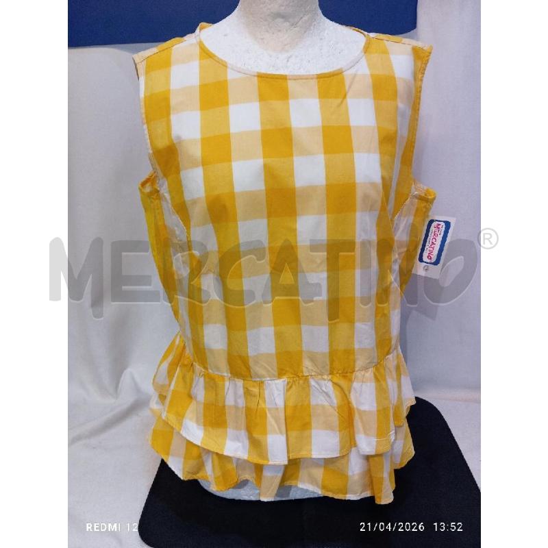 MAGLIA DONNA MARELLA GIALLA A QUADRI BIANCA  | Mercatino dell'Usato Catania stazione centrale 1