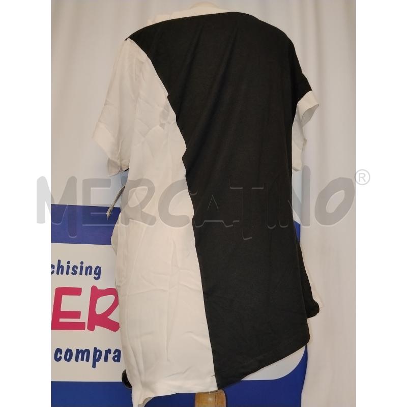MAGLIA DONNA PIANURA STUDIO BIANCA A FANTASIA NERA | Mercatino dell'Usato Catania stazione centrale 3