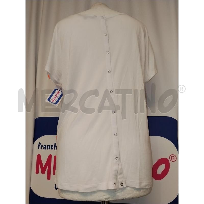 MAGLIA DONNA SILVIAN HEACH BIANCA A RIGHE ARANCIO  | Mercatino dell'Usato Catania stazione centrale 3