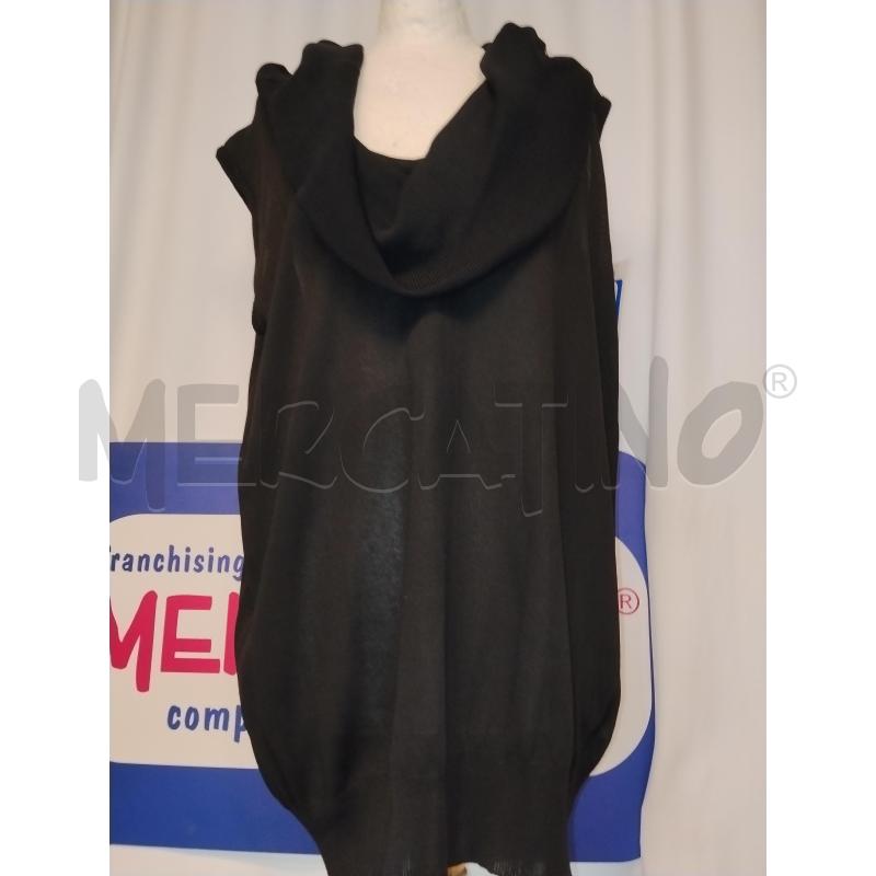 MAGLIA DONNA SMANICATA  FABRIZIO DEL CARLO  NERA  | Mercatino dell'Usato Catania stazione centrale 1