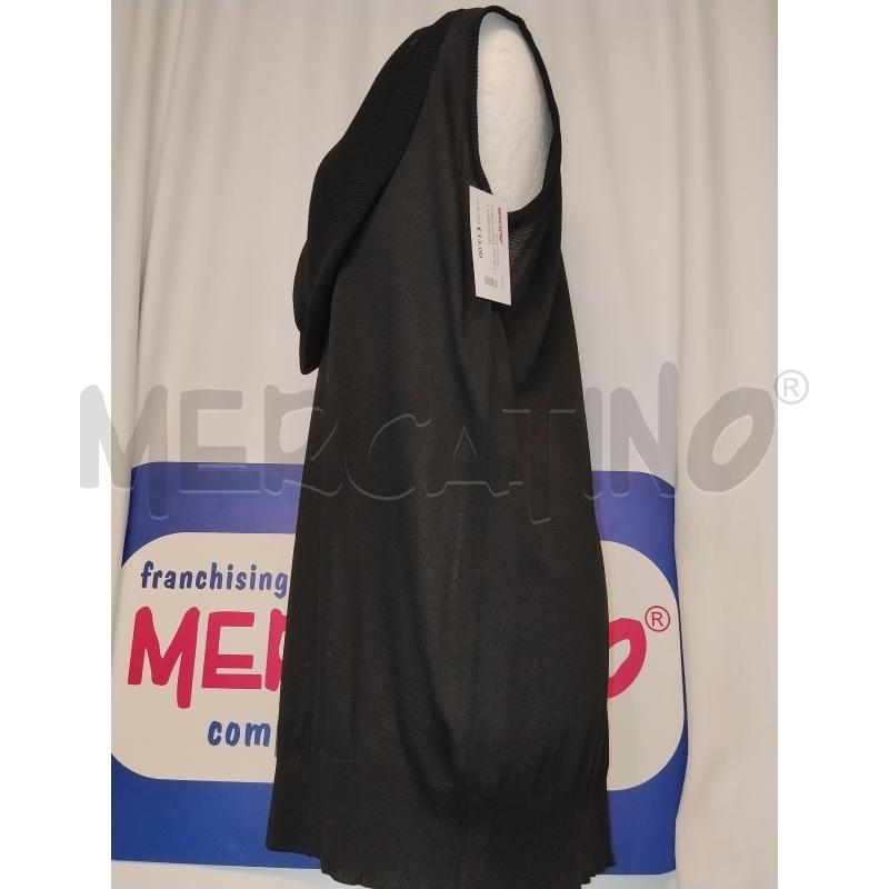 MAGLIA DONNA SMANICATA  FABRIZIO DEL CARLO  NERA  | Mercatino dell'Usato Catania stazione centrale 2