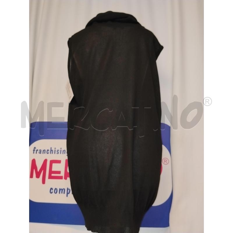 MAGLIA DONNA SMANICATA  FABRIZIO DEL CARLO  NERA  | Mercatino dell'Usato Catania stazione centrale 3