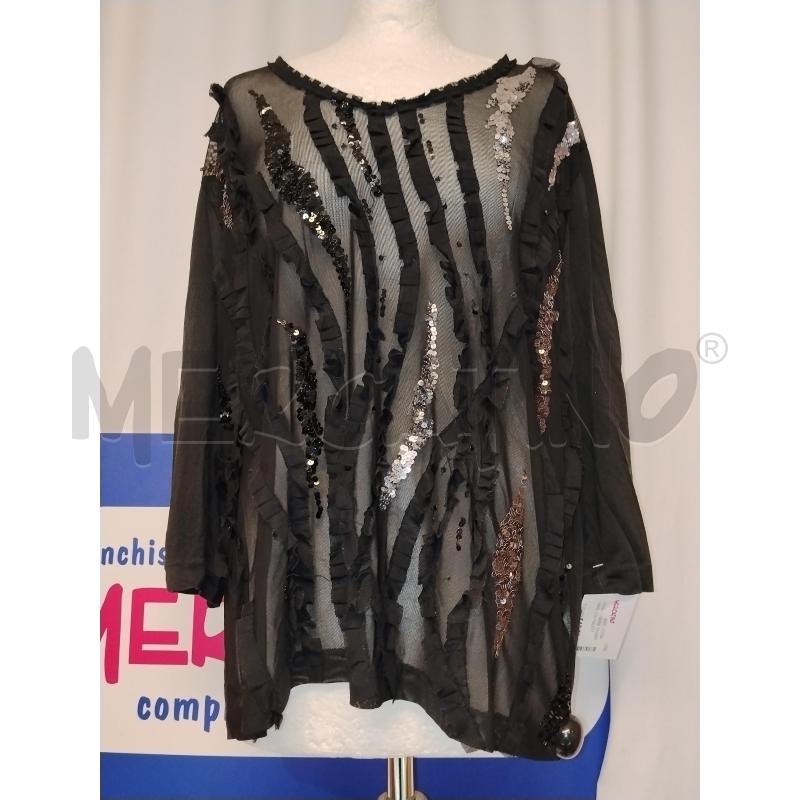 MAGLIA DONNA TAVIANI NERA CON PAILETTES | Mercatino dell'Usato Catania stazione centrale 1