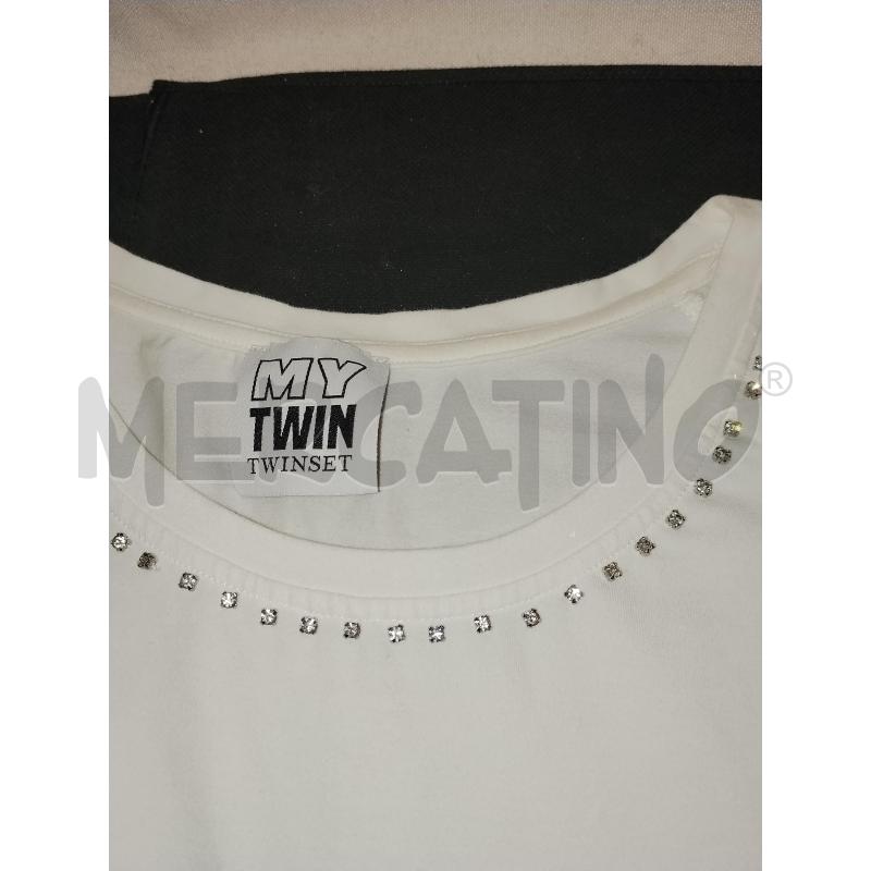 MAGLIA DONNA TWINSET BIANCA  | Mercatino dell'Usato Catania stazione centrale 4