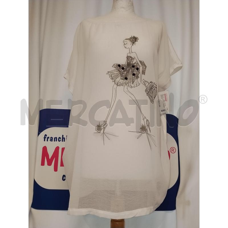 MAGLIA DONNA TWINSET BIANCA  | Mercatino dell'Usato Catania stazione centrale 1