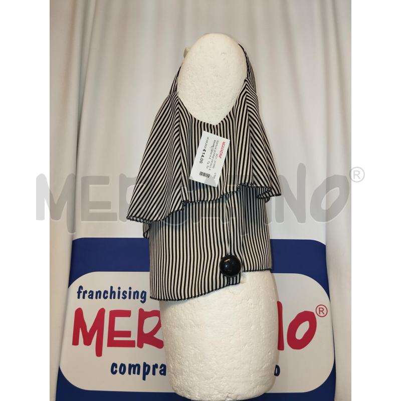 MAGLIA DONNA VICOLO A RIGHE BIANCA E NERA | Mercatino dell'Usato Catania stazione centrale 2