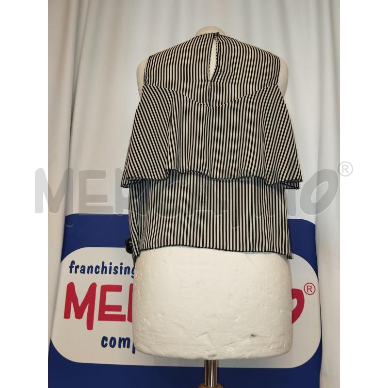 MAGLIA DONNA VICOLO A RIGHE BIANCA E NERA | Mercatino dell'Usato Catania stazione centrale 3