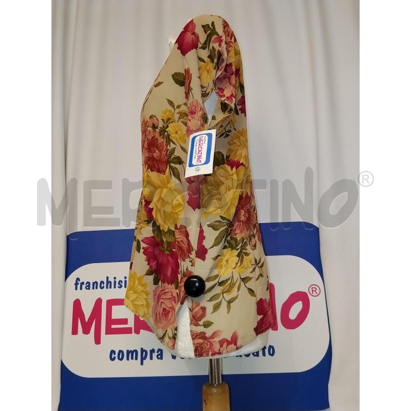 MAGLIA DONNA  BEIGE A FIORI MARINA RINALDI  | Mercatino dell'Usato Catania stazione centrale 2