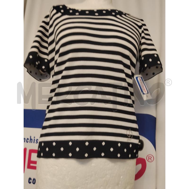 MAGLIA DONNA  DORATELLA BIANCA E BLU | Mercatino dell'Usato Catania stazione centrale 1
