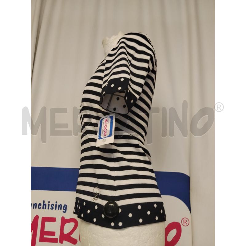 MAGLIA DONNA  DORATELLA BIANCA E BLU | Mercatino dell'Usato Catania stazione centrale 2