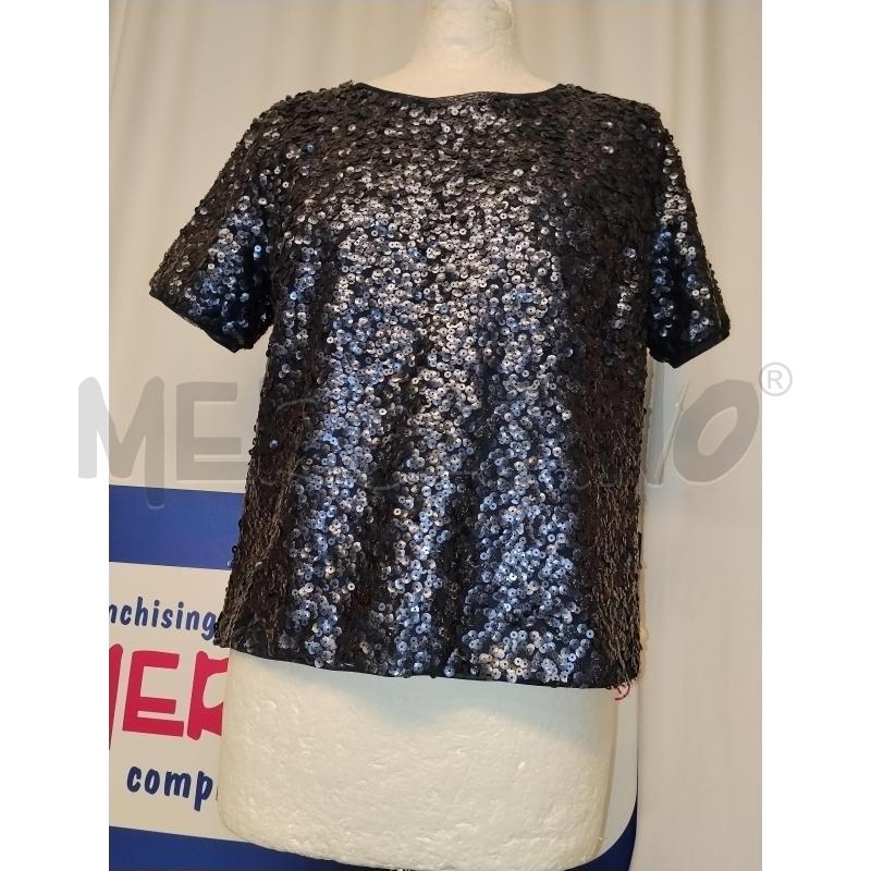 MAGLIA DONNA  LINEA CINQUE BLU PAILLETTS  | Mercatino dell'Usato Catania stazione centrale 1