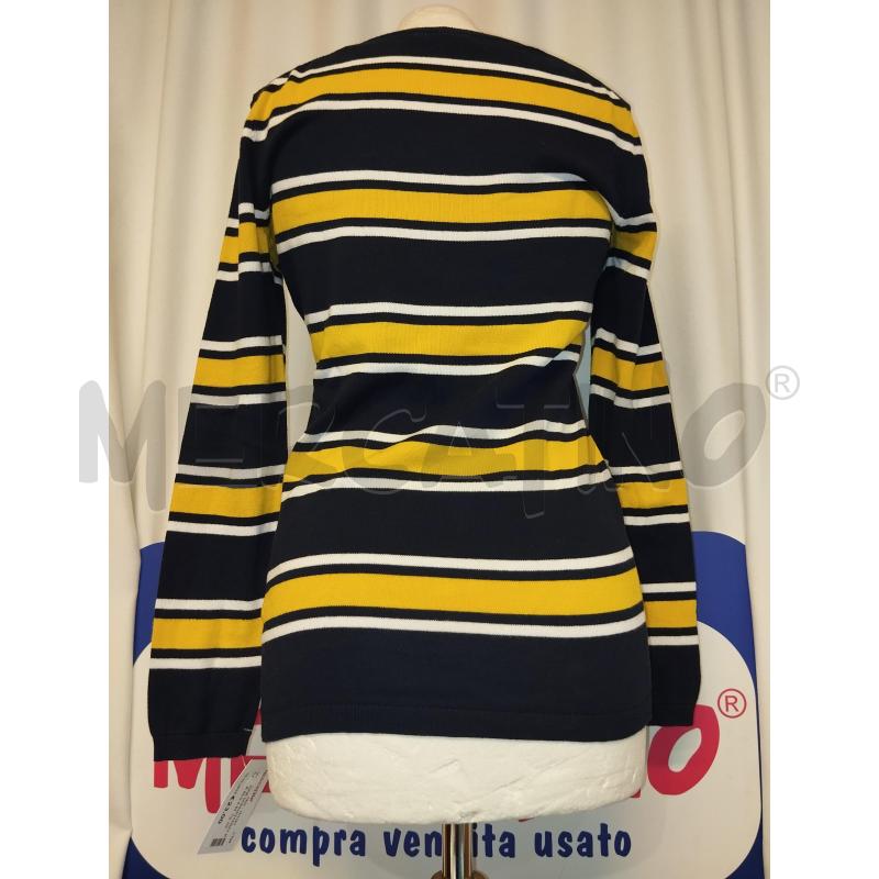 MAGLIONE DONNATOMMY HILFIGER BLU A RIGHE GIALLO  | Mercatino dell'Usato Catania stazione centrale 3