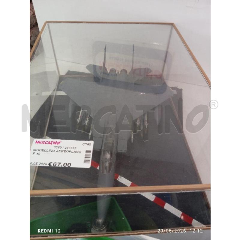 MODELLINO AEREOPLANO  F 15  | Mercatino dell'Usato Catania stazione centrale 2