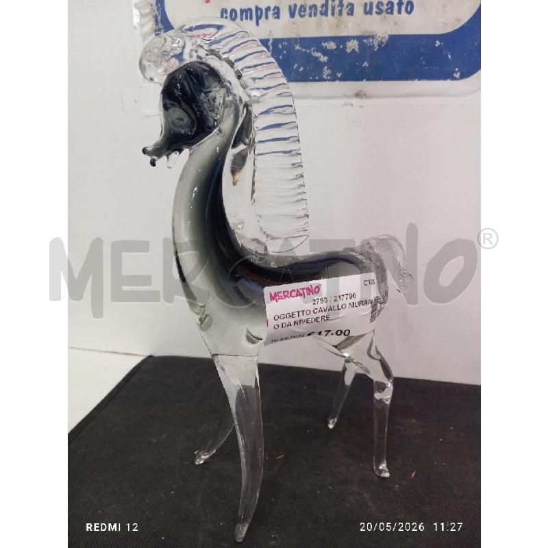 OGGETTO CAVALLO MURANO DA RIVEDERE  | Mercatino dell'Usato Catania stazione centrale 1