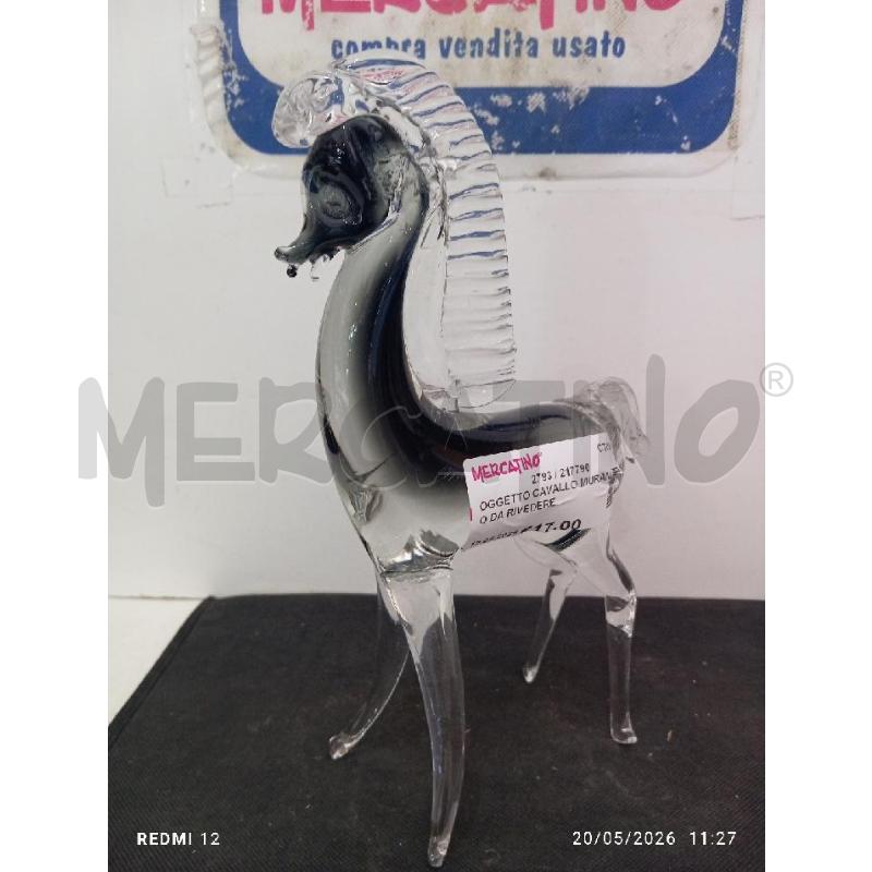 OGGETTO CAVALLO MURANO DA RIVEDERE  | Mercatino dell'Usato Catania stazione centrale 2