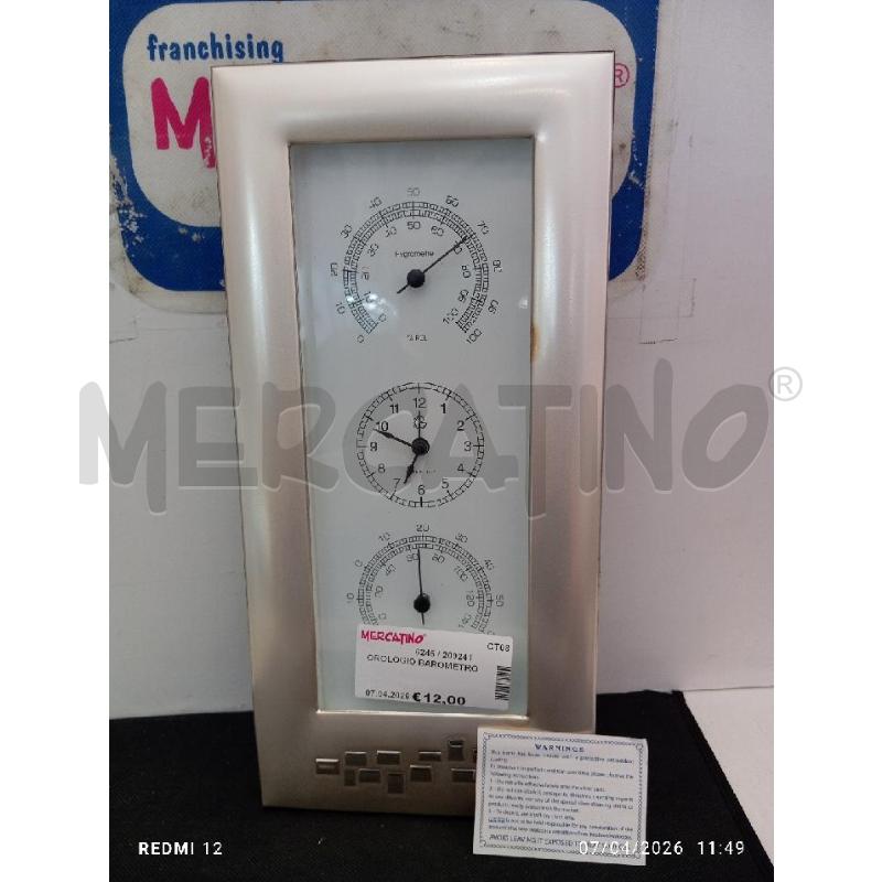 OROLOGIO BAROMETRO | Mercatino dell'Usato Catania stazione centrale 2