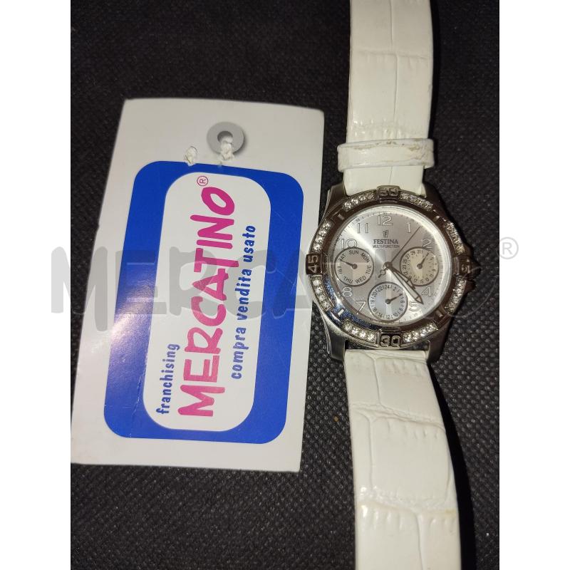 OROLOGIO DA POLSO FESTINA CON CINTURINO BIANCO | Mercatino dell'Usato Catania stazione centrale 2