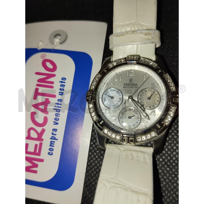 OROLOGIO DA POLSO FESTINA CON CINTURINO BIANCO | Mercatino dell'Usato Catania stazione centrale 3