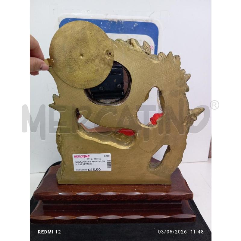 OROLOGIO DA TAVOLO CON CASSETTINO | Mercatino dell'Usato Catania stazione centrale 3