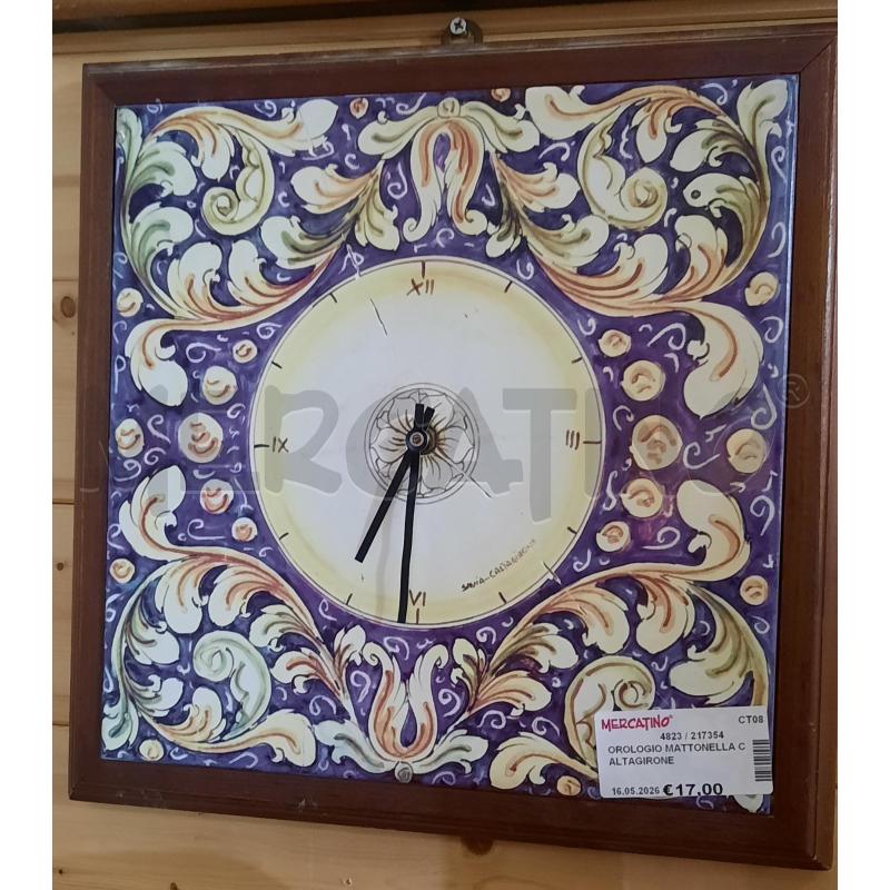 OROLOGIO MATTONELLA CALTAGIRONE | Mercatino dell'Usato Catania stazione centrale 1