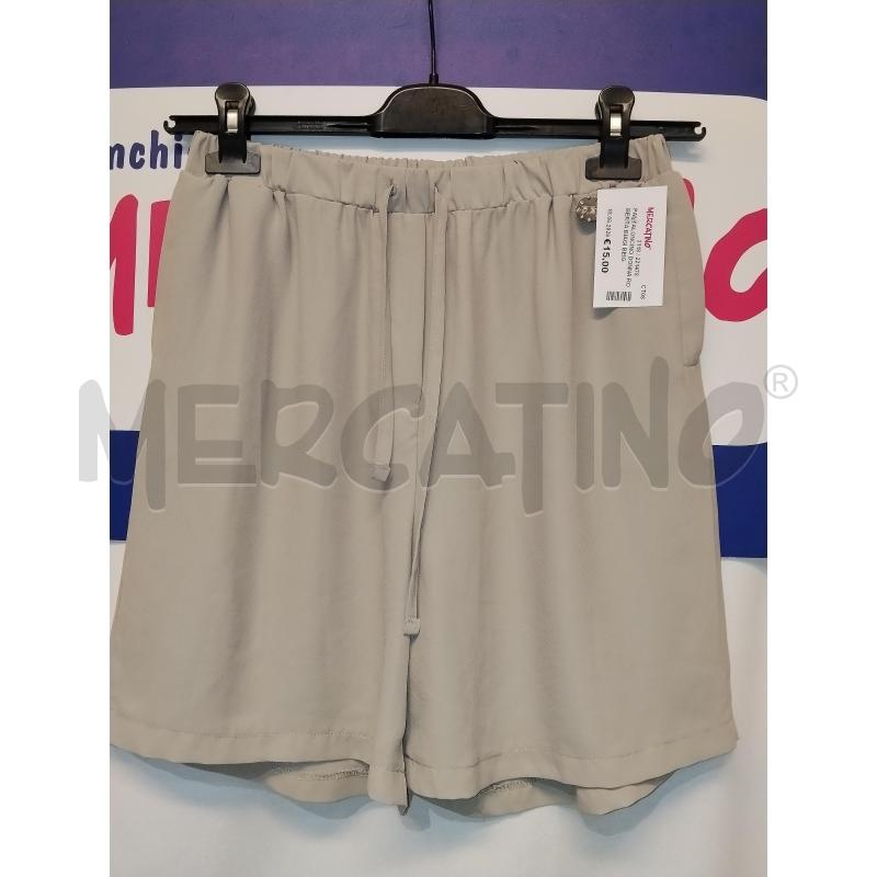 PANTALONCINO DONNA ROBERTA BIAGI BEIGE  | Mercatino dell'Usato Catania stazione centrale 1