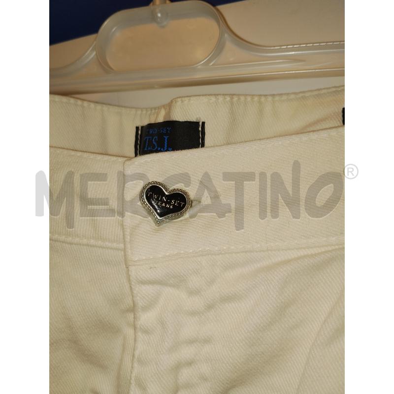 PANTALONCINO DONNA TWINSET BIANCO | Mercatino dell'Usato Catania stazione centrale 2