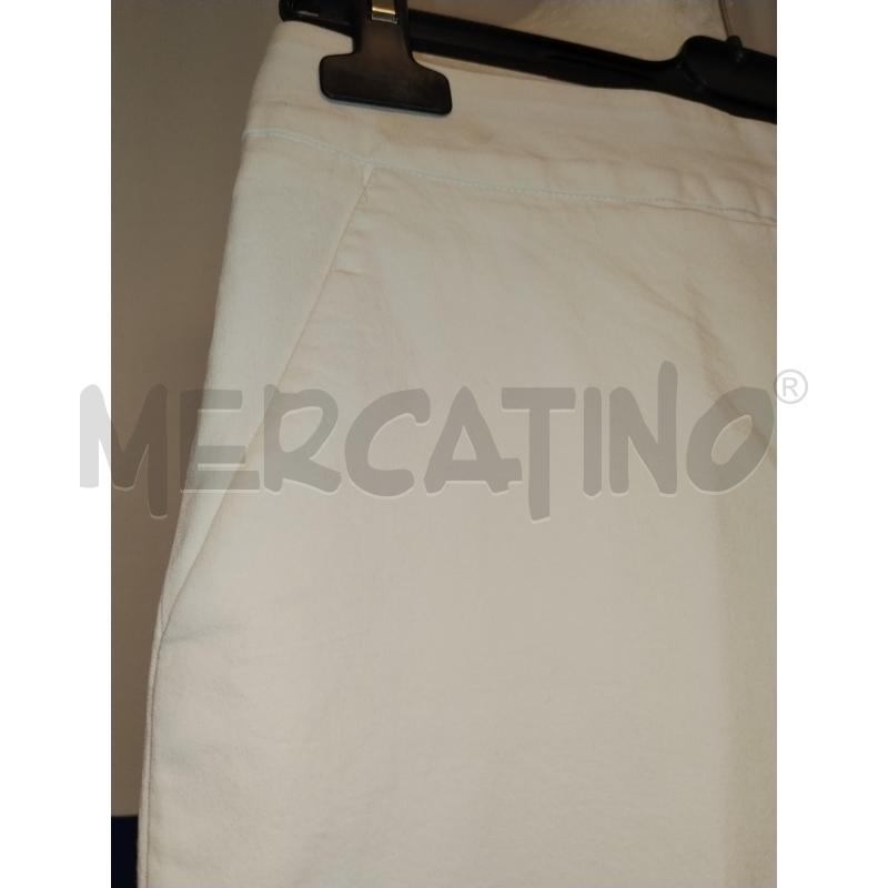 PANTALONE DONNA BORBONESE BIANCO DA RIVEDERE | Mercatino dell'Usato Catania stazione centrale 3