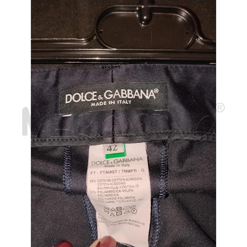 PANTALONE DONNA DOLCE&GABBANA BLU | Mercatino dell'Usato Catania stazione centrale 4