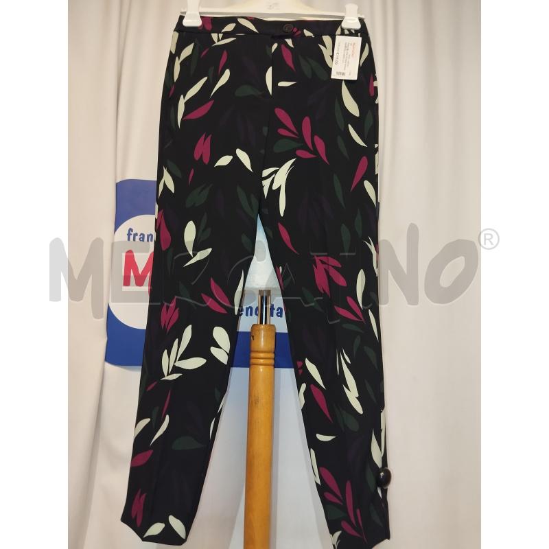 PANTALONE DONNA EMMA MARELLA NERO A FANTASIA | Mercatino dell'Usato Catania stazione centrale 1