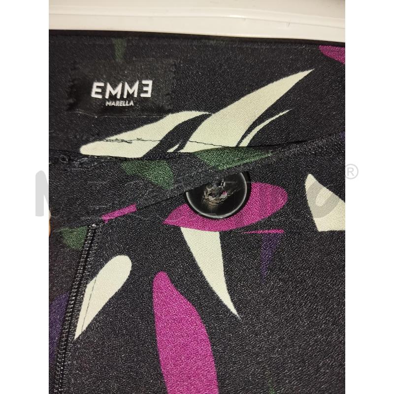 PANTALONE DONNA EMMA MARELLA NERO A FANTASIA | Mercatino dell'Usato Catania stazione centrale 4