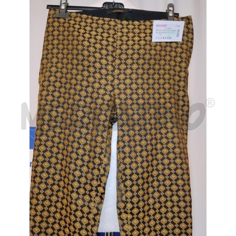 PANTALONE DONNA IMPERIAL MARRONE A FANTASIA | Mercatino dell'Usato Catania stazione centrale 2