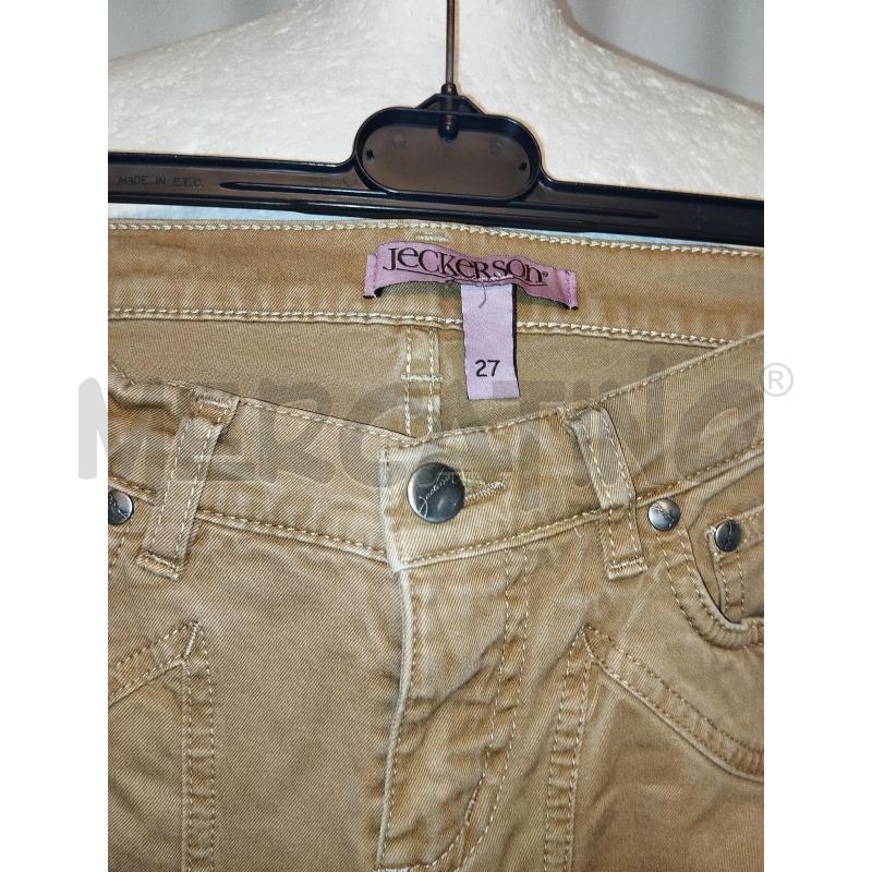 PANTALONE DONNA JECKERSON BEIGE  | Mercatino dell'Usato Catania stazione centrale 4