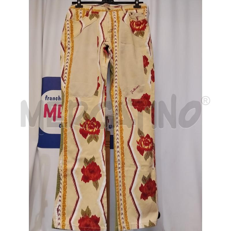 PANTALONE DONNA JECKERSON BEIGE A FANTASIA | Mercatino dell'Usato Catania stazione centrale 1