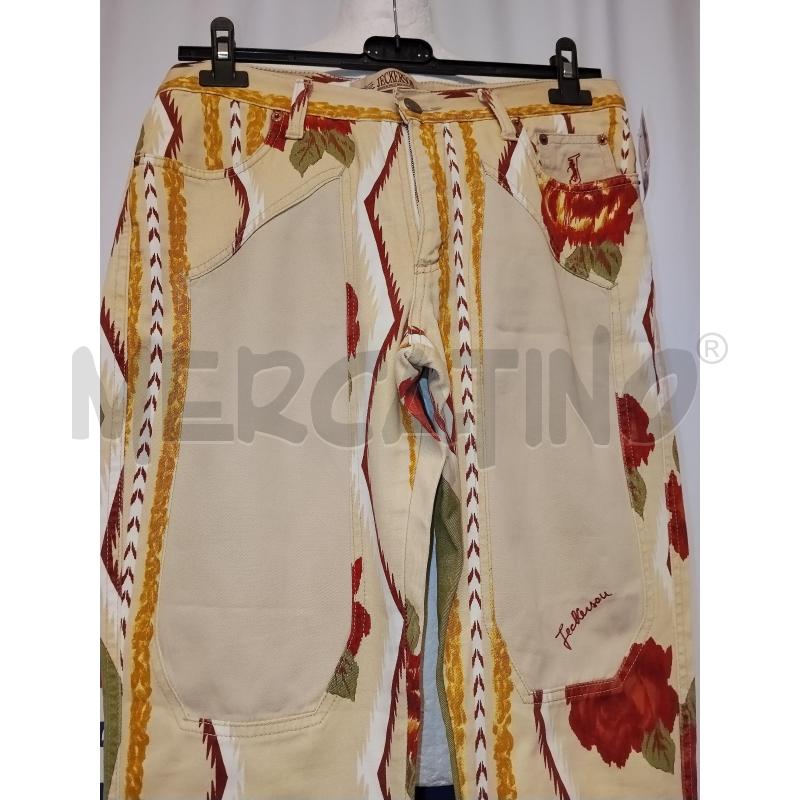 PANTALONE DONNA JECKERSON BEIGE A FANTASIA | Mercatino dell'Usato Catania stazione centrale 2