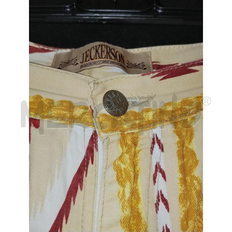 PANTALONE DONNA JECKERSON BEIGE A FANTASIA | Mercatino dell'Usato Catania stazione centrale 4