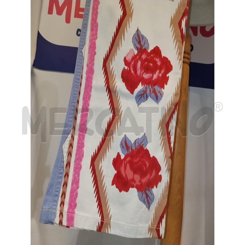 PANTALONE DONNA JECKERSON BIANCO A FANTASIA | Mercatino dell'Usato Catania stazione centrale 3