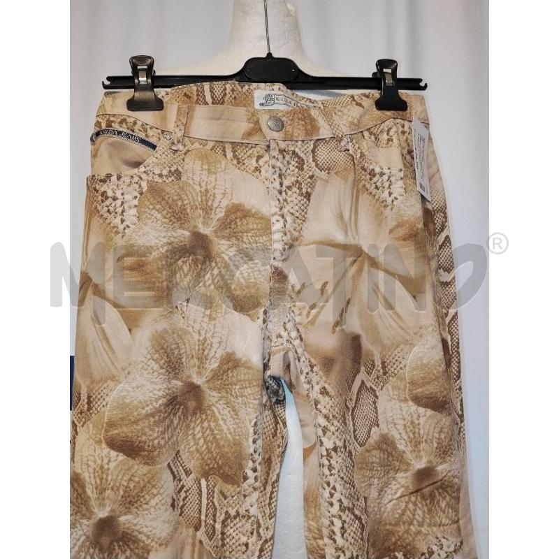 PANTALONE DONNA KRIZIA BEIGE A FANTASIA | Mercatino dell'Usato Catania stazione centrale 2