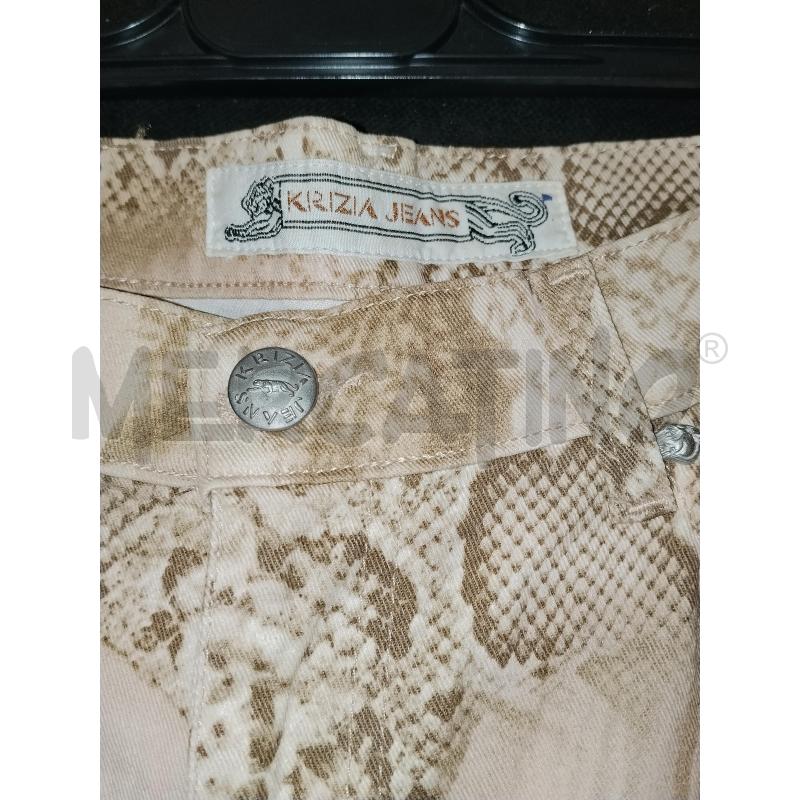 PANTALONE DONNA KRIZIA BEIGE A FANTASIA | Mercatino dell'Usato Catania stazione centrale 4